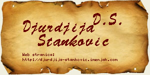 Đurđija Stanković vizit kartica